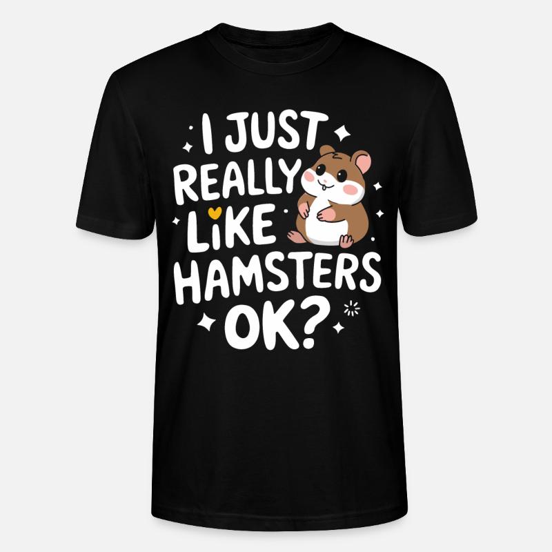 Hamster - Stanley/Stella Unisex Bio-T-Shirt CRAFTER - Schwarz