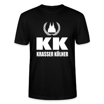 Cologne - T-shirt bio CRAFTER Stanley Stella Unisexe - noir - Devant - Alina (178cm) & Michal (187cm)