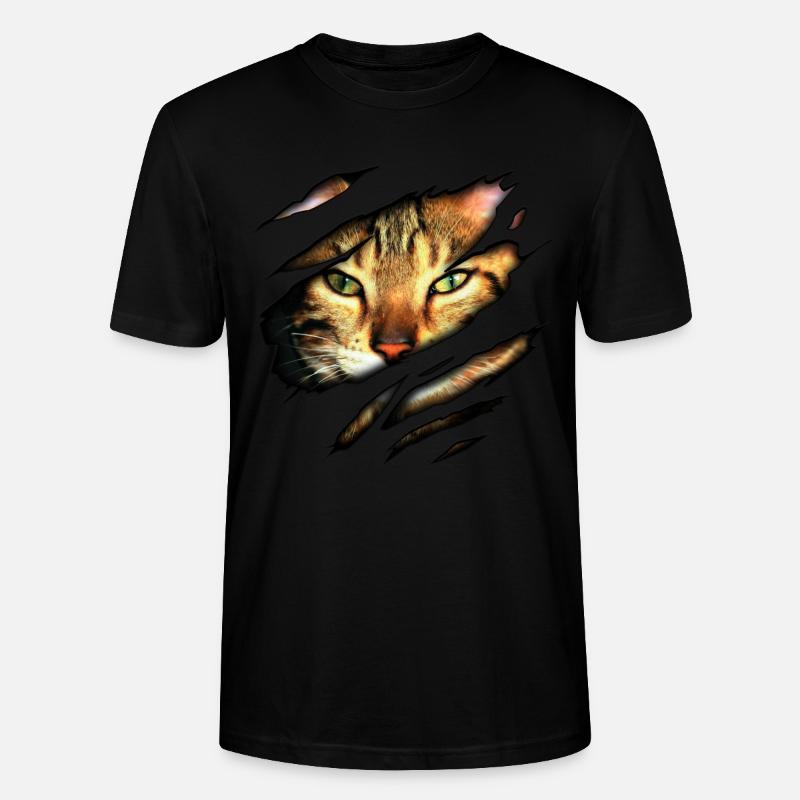 Chat du Bengale en moi - T-shirt bio CRAFTER Stanley Stella Unisexe - noir