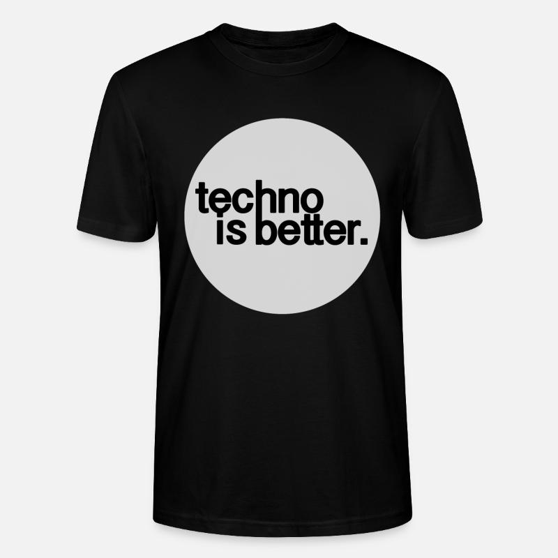 la techno c'est mieux - T-shirt bio CRAFTER Stanley Stella Unisexe - noir
