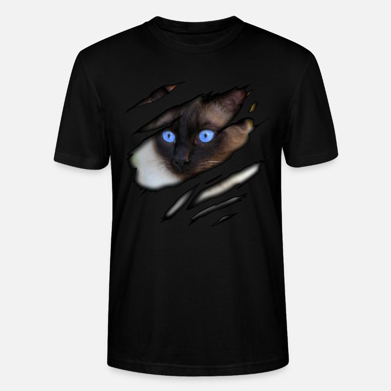 Siam Katze in mir - Stanley/Stella Unisex Bio-T-Shirt CRAFTER - Schwarz