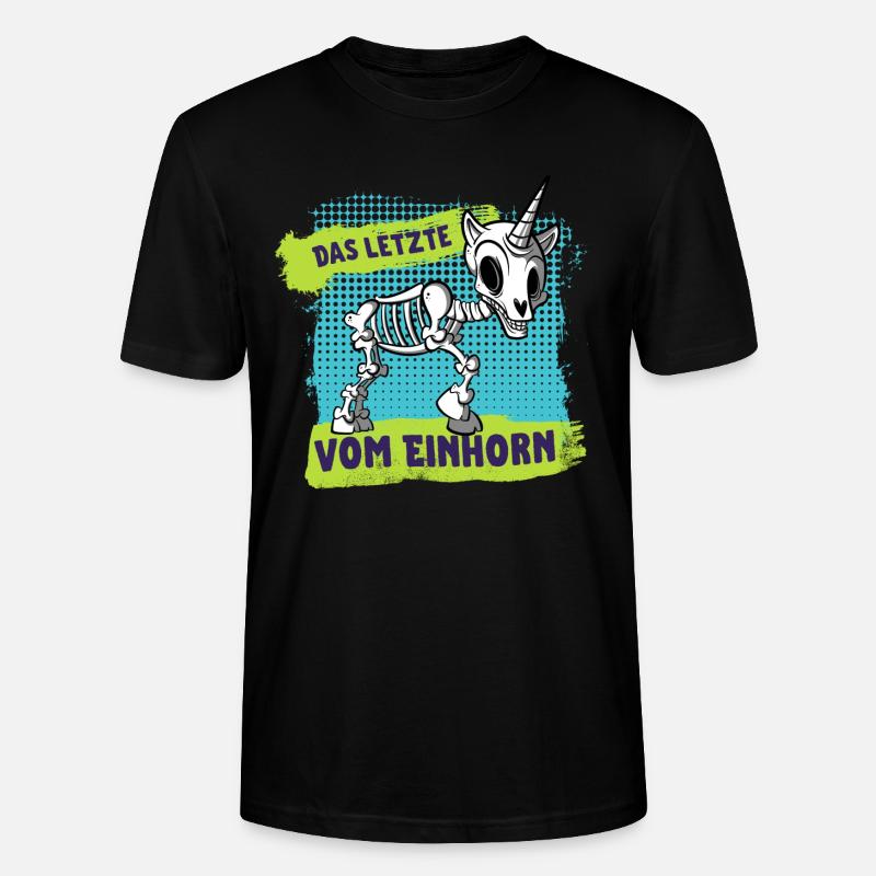 Das letzte vom Einhorn - Stanley/Stella Unisex Bio-T-Shirt CRAFTER - Schwarz