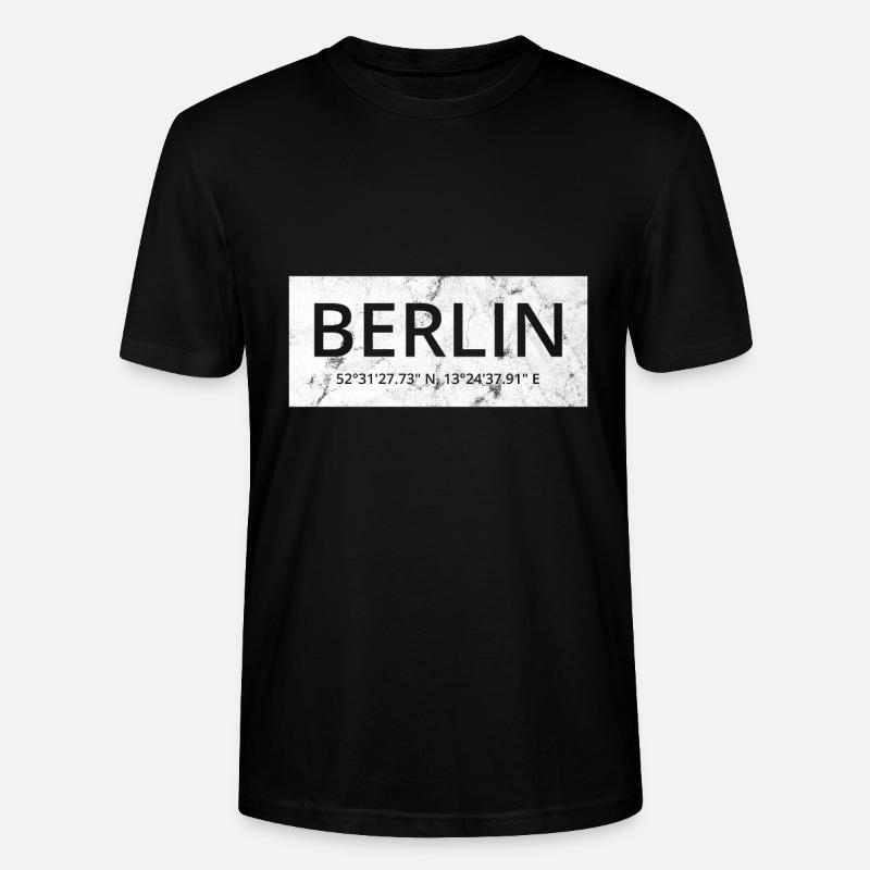Berlin Berlin-Ouest - T-shirt bio CRAFTER Stanley Stella Unisexe - noir