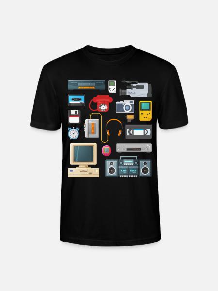Retro 90s Appliances - Stanley/Stella CRAFTER Unisex Organic T-Shirt - black