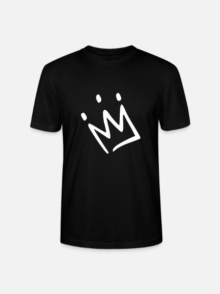 Crown white - Stanley/Stella CRAFTER Unisex Organic T-Shirt - black
