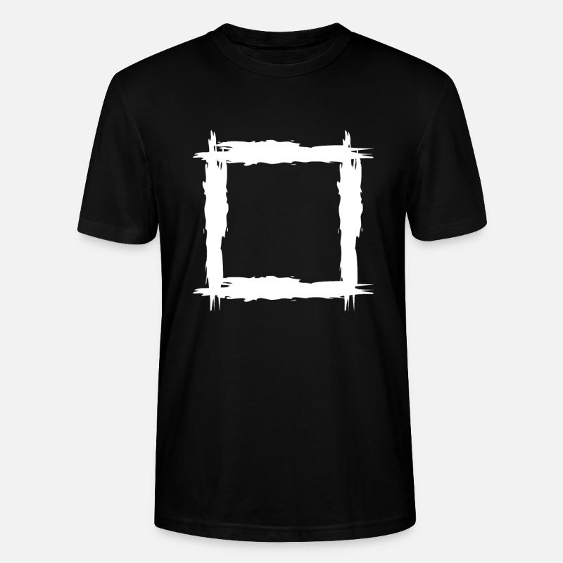 Quadrat weiß - Stanley/Stella Unisex Bio-T-Shirt CRAFTER - Schwarz