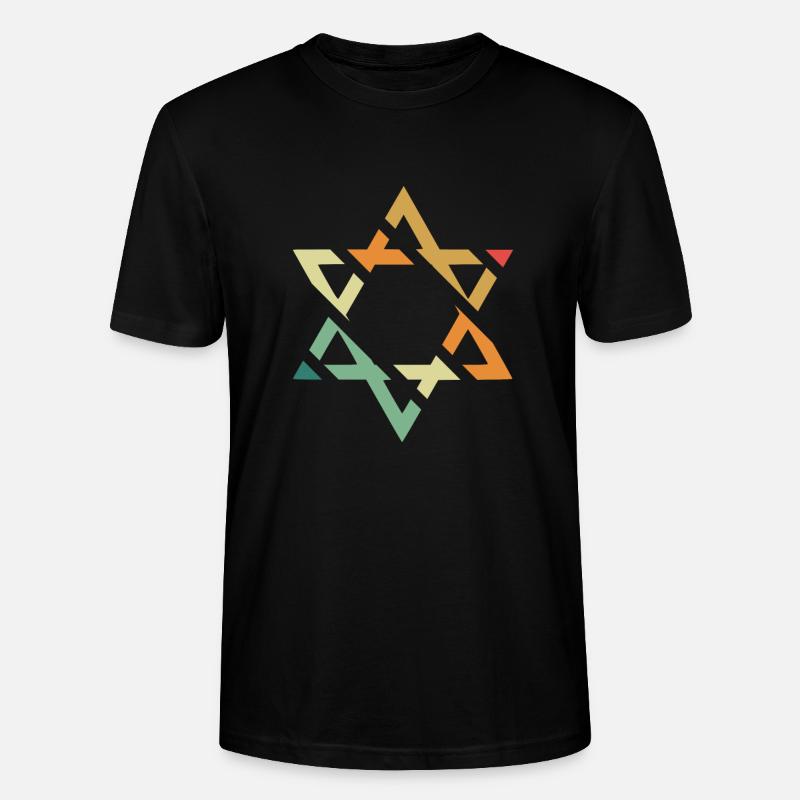 Davidstern - Stanley/Stella Unisex Bio-T-Shirt CRAFTER - Schwarz