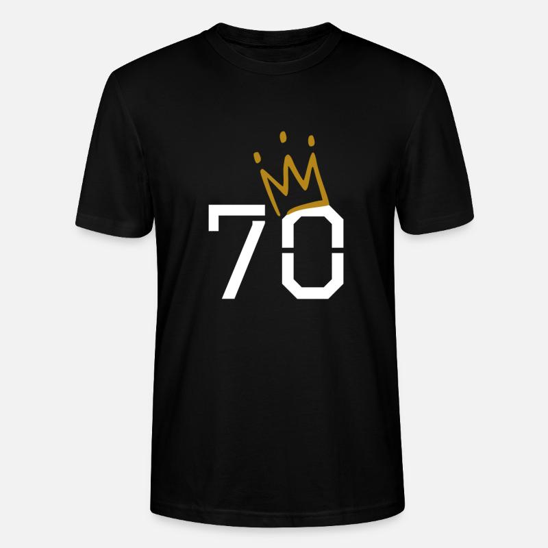 70e anniversaire - T-shirt bio CRAFTER Stanley Stella Unisexe - noir
