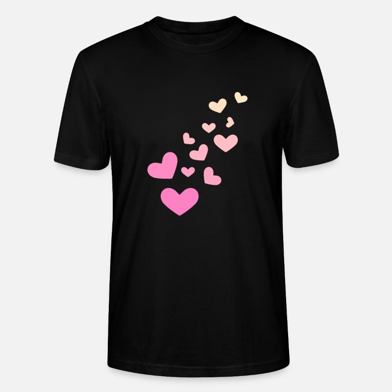 Herzchen Herz - Stanley/Stella Unisex Bio-T-Shirt CRAFTER - Schwarz