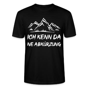 ich kenn da ne Abkürzung - Stanley/Stella Unisex Bio-T-Shirt CRAFTER - Schwarz - Vorne - Alina (178cm) & Michal (187cm)