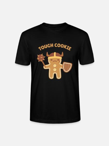Warrior Gingerbread Man Tough Cookie - Stanley/Stella CRAFTER Unisex Organic T-Shirt - black