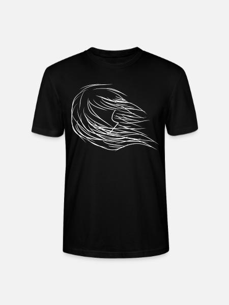 Manga éolien - T-shirt bio CRAFTER Stanley Stella Unisexe - noir