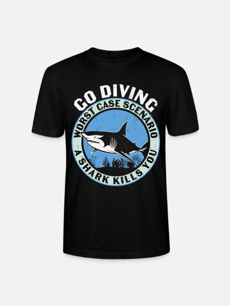 Diving Divers Scuba Diving - Stanley/Stella CRAFTER Unisex Organic T-Shirt - black