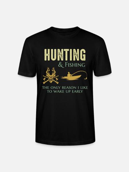 Jagt Fiskeri Jæger Fiskere Udendørs Sjovt - Stanley Stella CRAFTER unisex økologisk-T-shirt - sort
