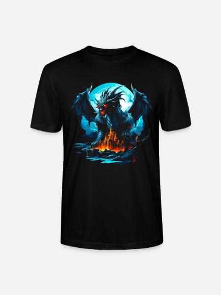 Eisdrache Frostdrache - Stanley/Stella Unisex Bio-T-Shirt CRAFTER - Schwarz