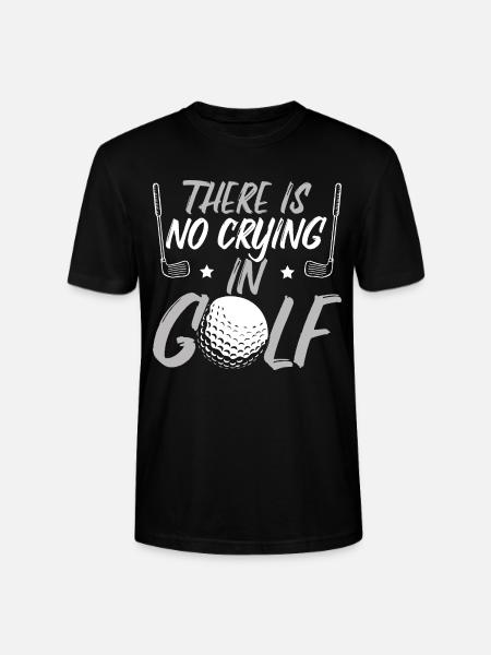Beim Golf wird nicht geweint - Stanley/Stella Unisex Bio-T-Shirt CRAFTER - Schwarz
