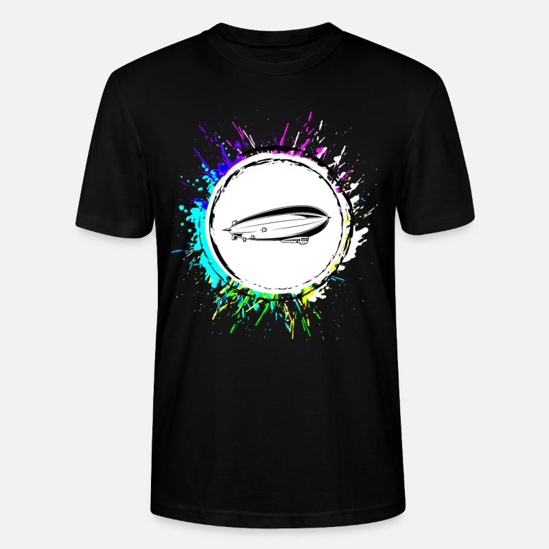 Symbole de l’icône Zeppelin - T-shirt bio CRAFTER Stanley Stella Unisexe - noir