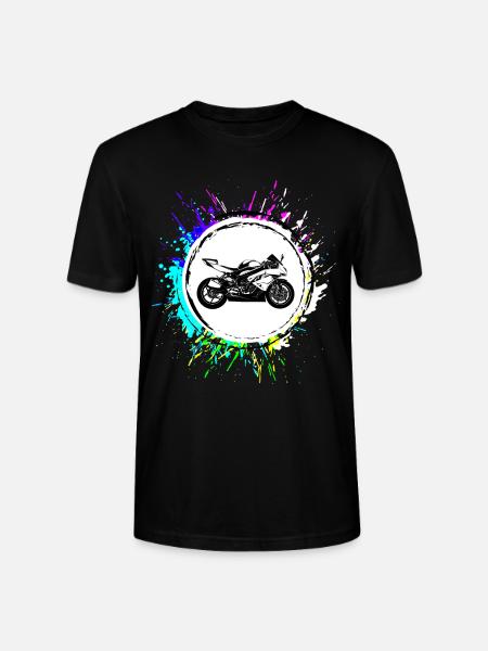 Motorcycle Icon - Stanley/Stella CRAFTER Unisex Organic T-Shirt - black