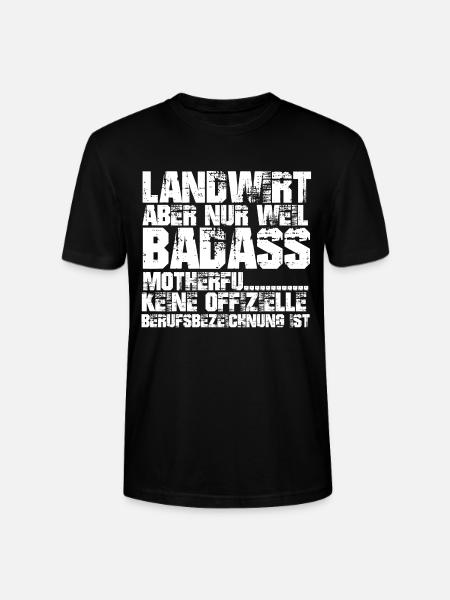 BADASS Landwirt - Stanley/Stella Unisex Bio-T-Shirt CRAFTER - Schwarz
