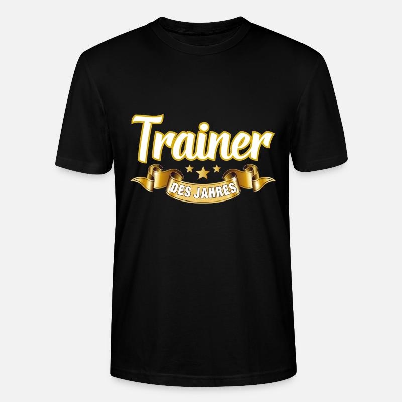 Trainer des Jahres - Stanley/Stella Unisex Bio-T-Shirt CRAFTER - Schwarz