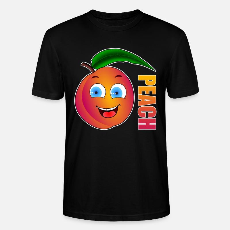 Peach Pfirsich - Stanley/Stella Unisex Bio-T-Shirt CRAFTER - Schwarz
