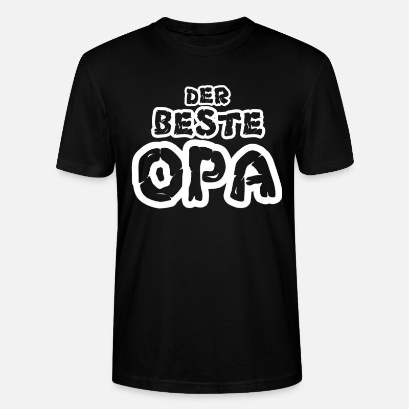 Der beste Opa - Stanley/Stella Unisex Bio-T-Shirt CRAFTER - Schwarz