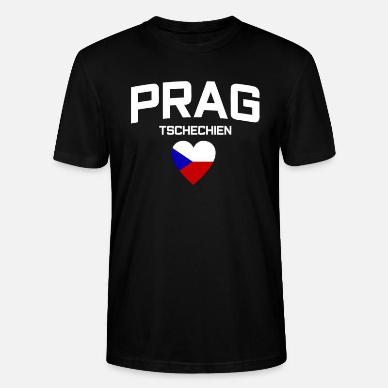 Prag Tschechien - Stanley/Stella Unisex Bio-T-Shirt CRAFTER - Schwarz