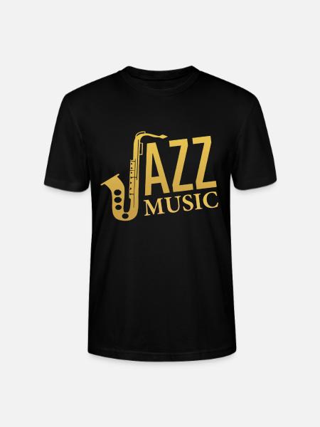 Jazz music - Stanley/Stella CRAFTER Unisex Organic T-Shirt - black