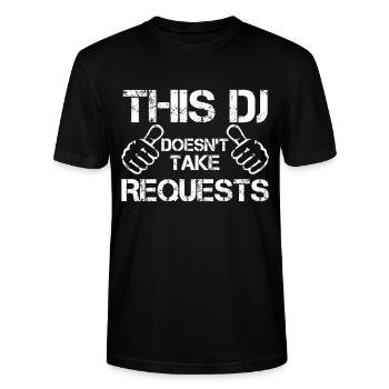 DJ - T-shirt bio CRAFTER Stanley Stella Unisexe - noir - Devant - Alina (178cm) & Michal (187cm)