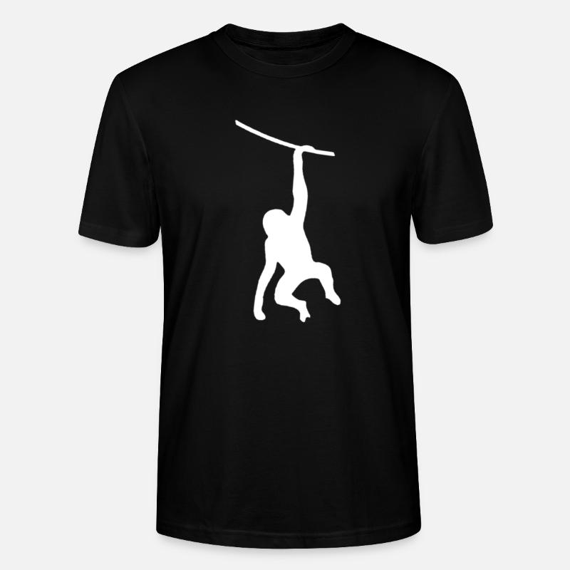 Monkey monkey black white - Stanley/Stella CRAFTER Unisex Organic T-Shirt - black