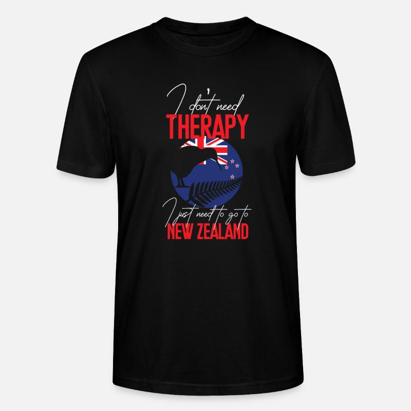 Neuseeland - Stanley/Stella Unisex Bio-T-Shirt CRAFTER - Schwarz