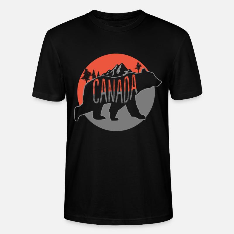 Kanada - Stanley/Stella Unisex Bio-T-Shirt CRAFTER - Schwarz