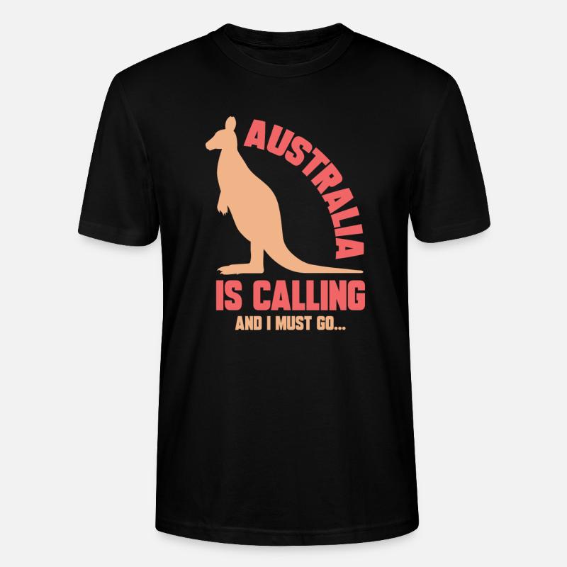 Australien - Stanley/Stella Unisex Bio-T-Shirt CRAFTER - Schwarz