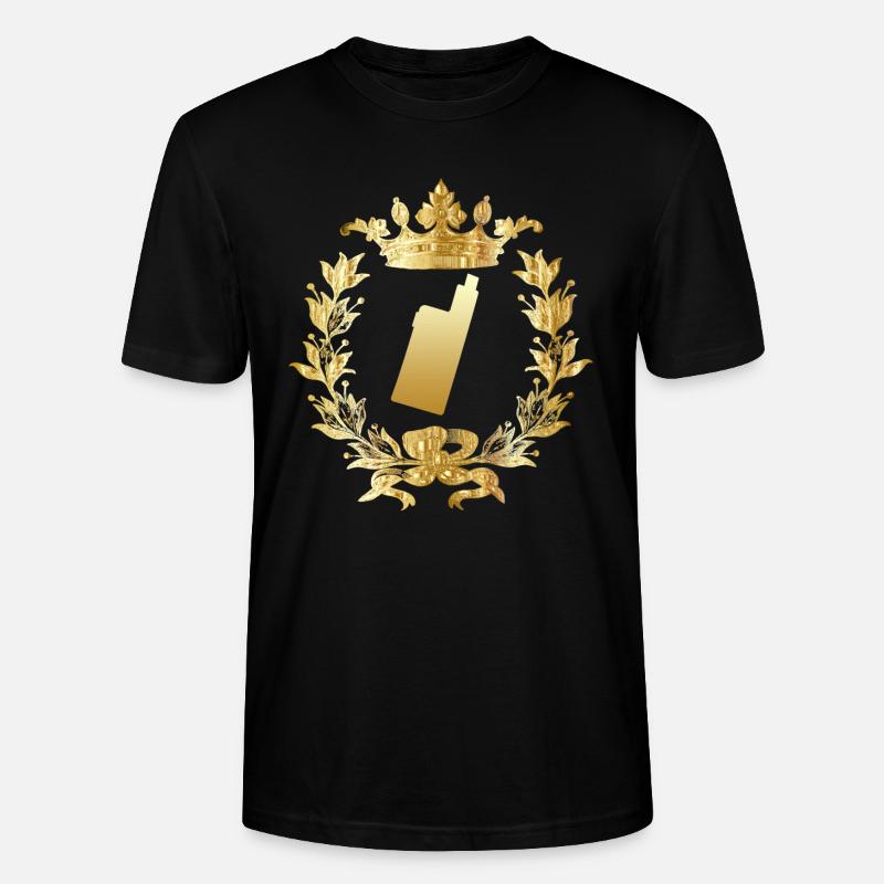 E-zigarette Vape Ecig Dampfer Geschenk - Stanley/Stella Unisex Bio-T-Shirt CRAFTER - Schwarz