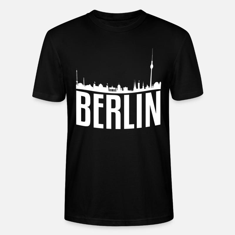 Skyline Berlin - Stanley/Stella Unisex Bio-T-Shirt CRAFTER - Schwarz