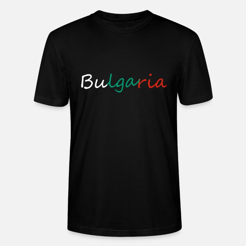Bulgarien - Stanley/Stella Unisex Bio-T-Shirt CRAFTER - Schwarz