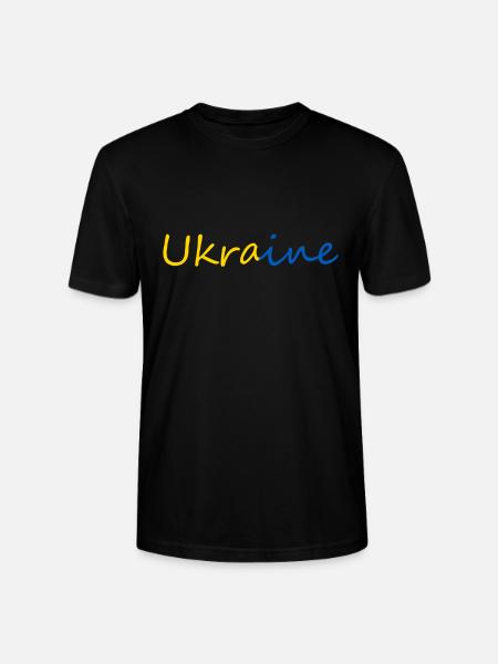 Ukraine - Stanley/Stella Unisex Bio-T-Shirt CRAFTER - Schwarz