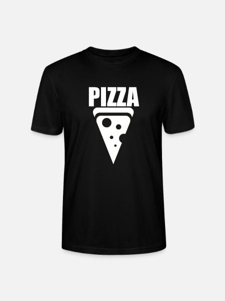 pizza - T-shirt bio CRAFTER Stanley Stella Unisexe - noir