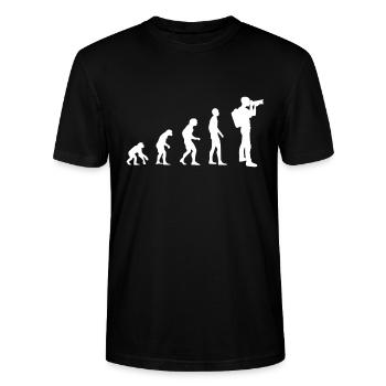 Fotograf Fotografie Evolution - Stanley/Stella Unisex Bio-T-Shirt CRAFTER - Schwarz - Vorne - Alina (178cm) & Michal (187cm)