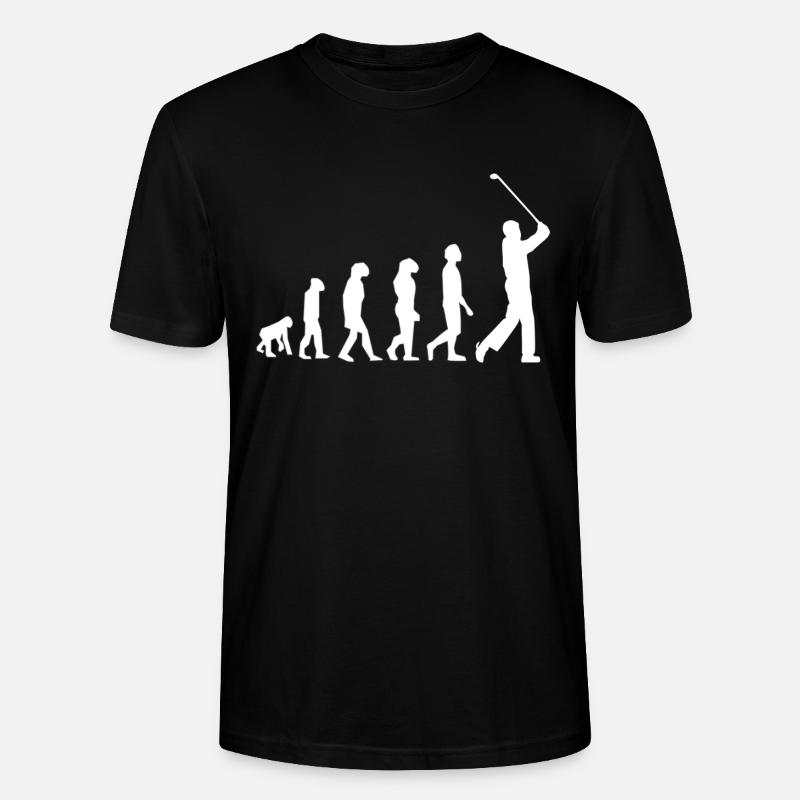 Golf Golfen Evolution - Stanley/Stella Unisex Bio-T-Shirt CRAFTER - Schwarz