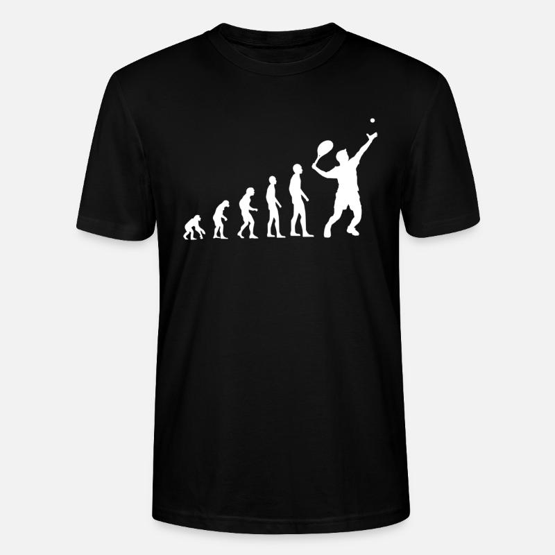 Tennis Evolution - Stanley/Stella Unisex Bio-T-Shirt CRAFTER - Schwarz