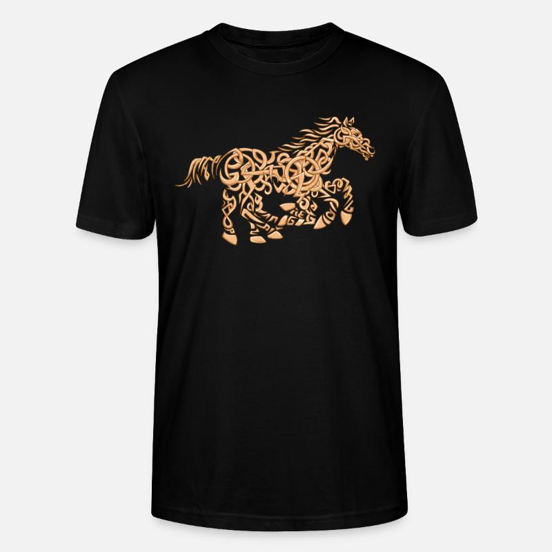 Sleipnir Le cheval d'Odin Viking - T-shirt bio CRAFTER Stanley Stella Unisexe - noir