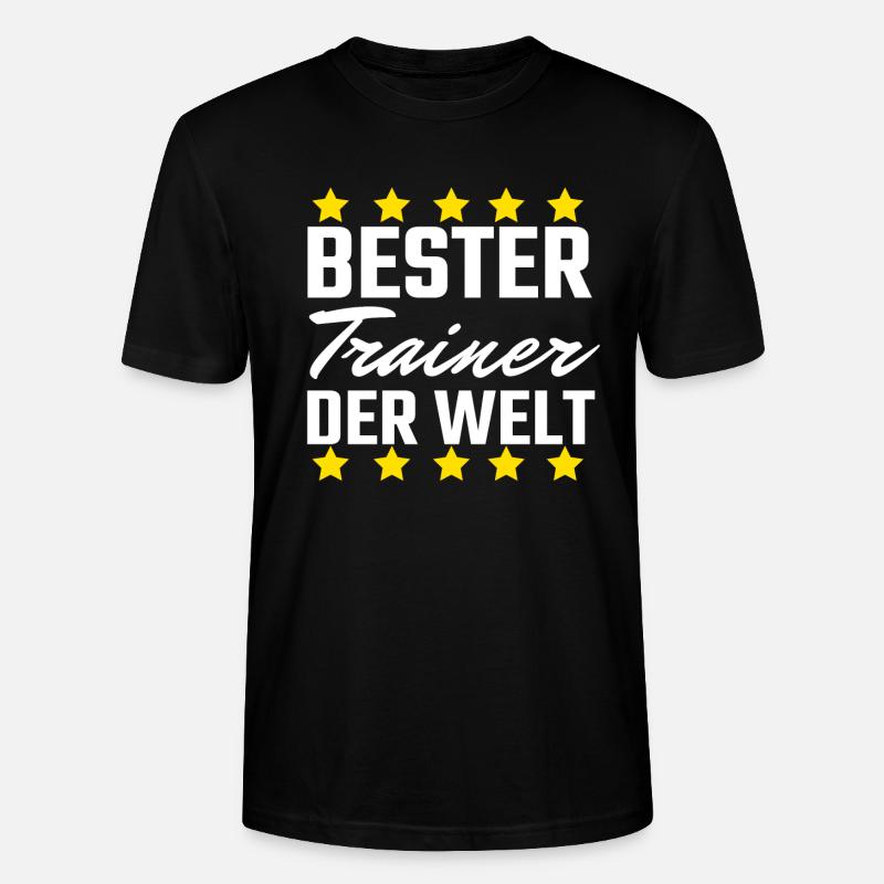 Bester Trainer - Stanley/Stella Unisex Bio-T-Shirt CRAFTER - Schwarz