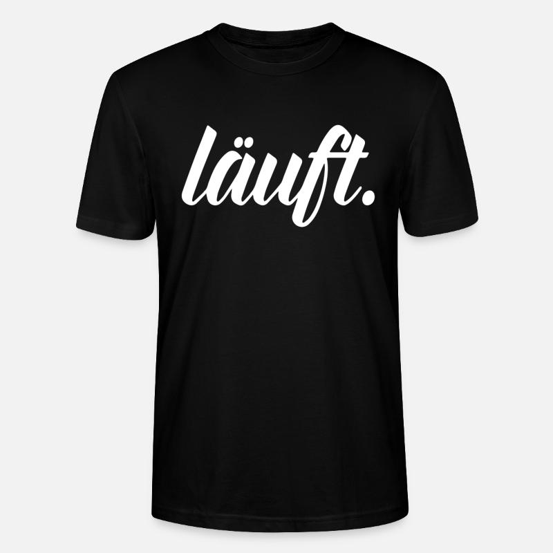 läuft. - Stanley/Stella Unisex Bio-T-Shirt CRAFTER - Schwarz
