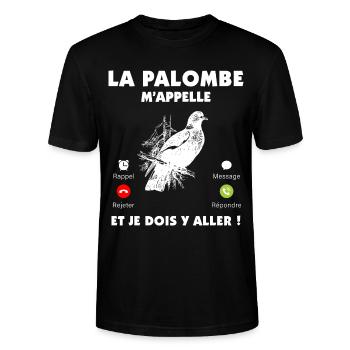 Chasseur de palombe, chasse petits gibier - T-shirt bio CRAFTER Stanley Stella Unisexe - noir - Devant - Alina (178cm) & Michal (187cm)