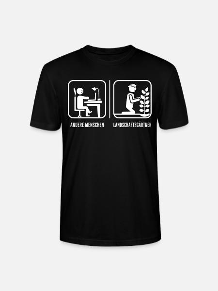 Galabauer Landschaftsgärtner Garten Vergleich - Stanley/Stella Unisex Bio-T-Shirt CRAFTER - Schwarz