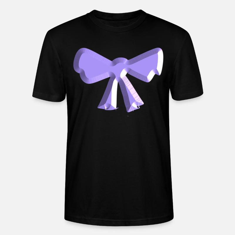 loop symbol fly purple - Stanley/Stella CRAFTER Unisex Organic T-Shirt - black