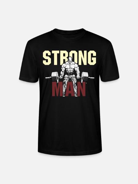 Strong Man Workout & Gym - Stanley/Stella Unisex Bio-T-Shirt CRAFTER - Schwarz
