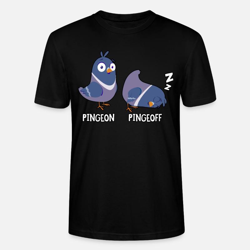 Pingeon Pingeoff - Stanley/Stella Unisex Bio-T-Shirt CRAFTER - Schwarz