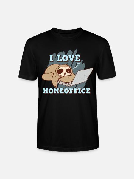 Ich liebe das Home Office - Stanley/Stella Unisex Bio-T-Shirt CRAFTER - Schwarz